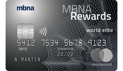 MBNA Rewards World Elite Mastercard