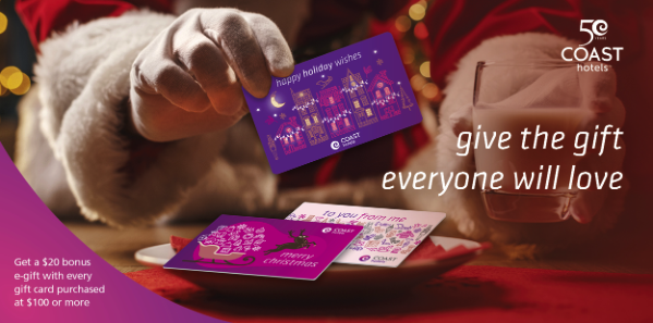 Coast Hotels Gift Card offer