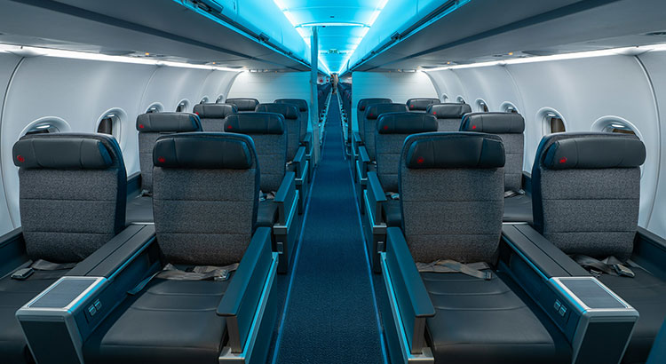 Air Canada's first Airbus A321 with new interior and advanced cabin ...