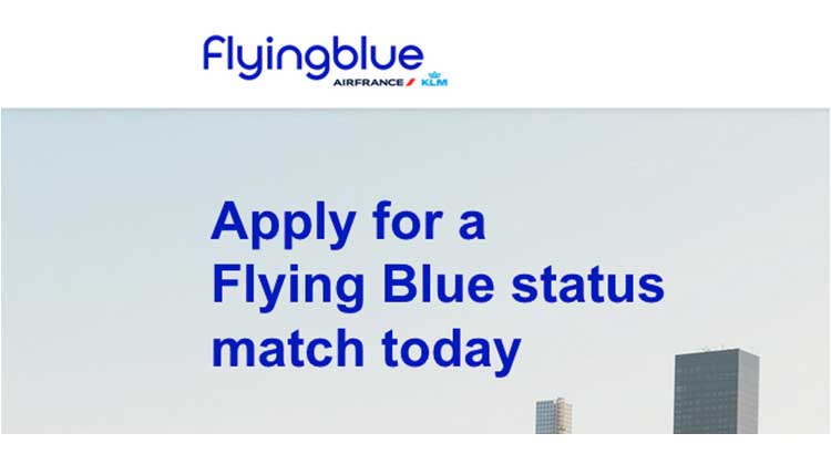 Air France KLM Flying Blue Status match