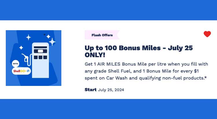 Shell 100 AIR MILES