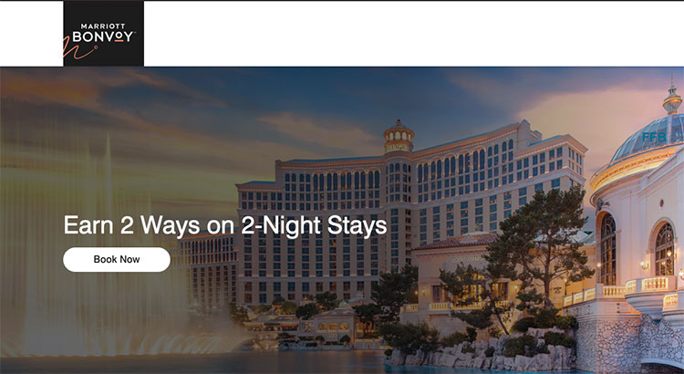 Marriott Bonvoy 2000 points for 2 nights